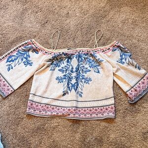 Jealous Tomato Bohemian Off-Shoulder Top NWOT